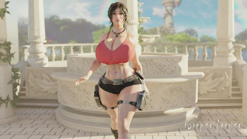 Lara's bouncy titties by booperfooper