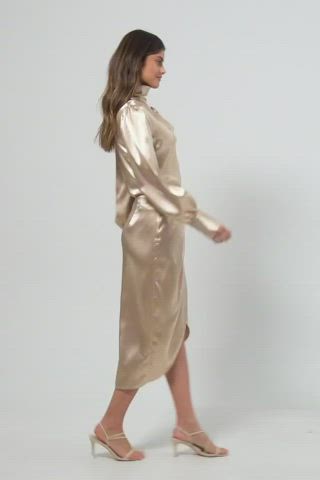 cfnm dress silk clip