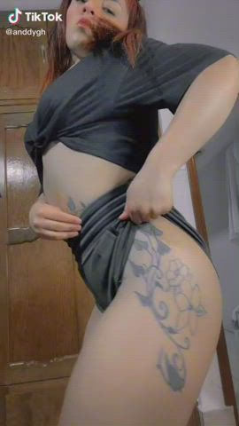 Ass Shorts Tattoo TikTok Twerking clip