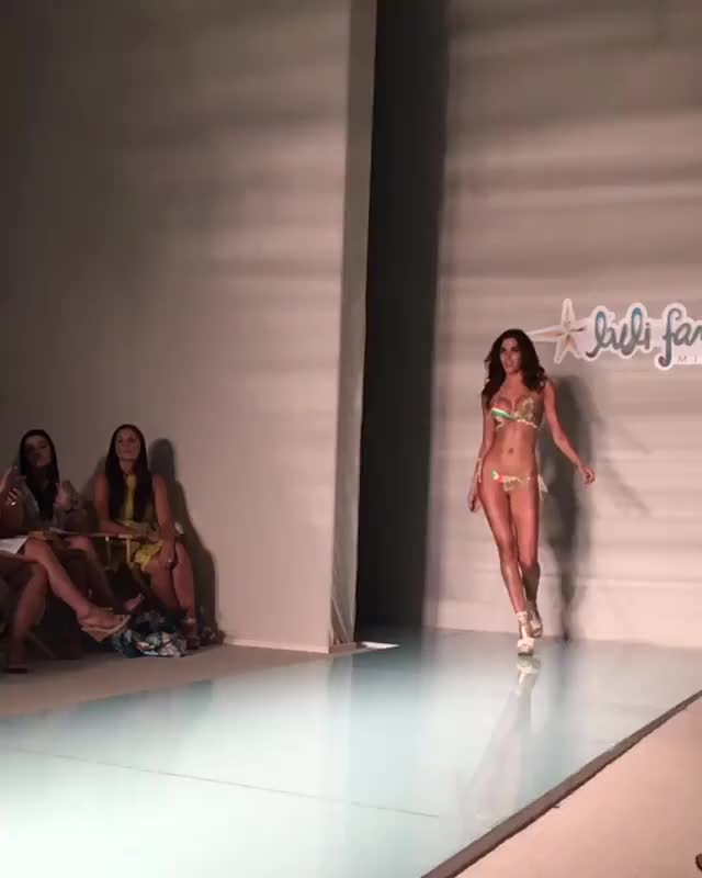 Rachel Vallori hitting the runway. (Gfy)