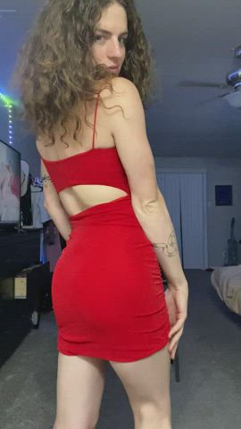 Went out last night in a little red dress ?