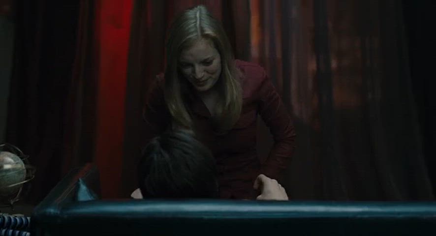 Couch sex scene from movie "Splice" (2009)