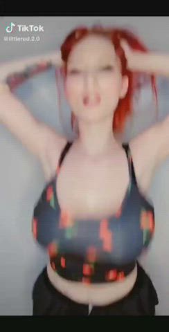 Busty Redhead Jiggles