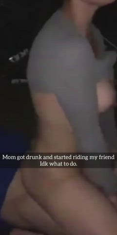 Mom fucks friend infront of cuck son