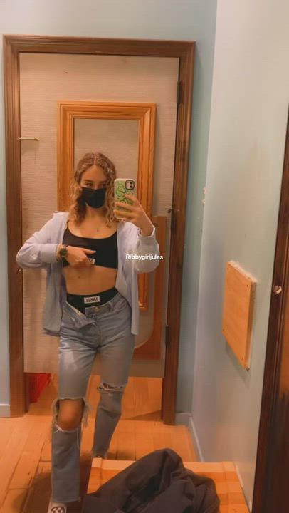 Does turning myself on in the dressing room count? ;) [GIF]