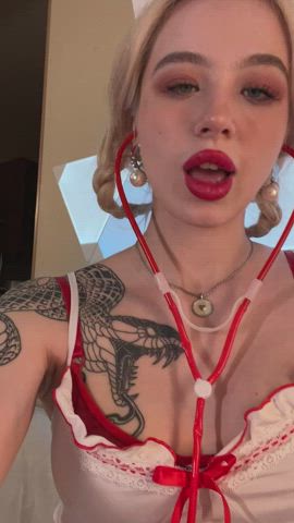 amateur blonde doctor lips naked onlyfans sex uniform clip