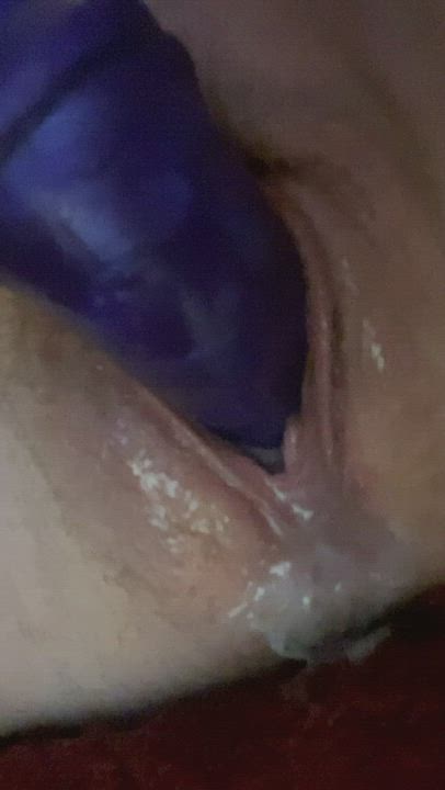 Close Up Dildo Gape Masturbating clip