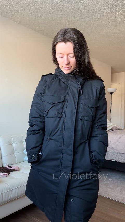 Tiny fit surprise under my parka