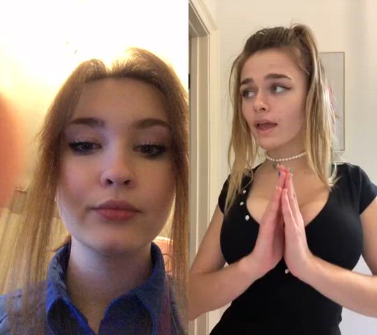 big tits huge tits natural tits small tits teen tiktok tits clip