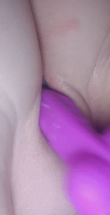 Chubby Dildo Shaved Pussy Toys clip