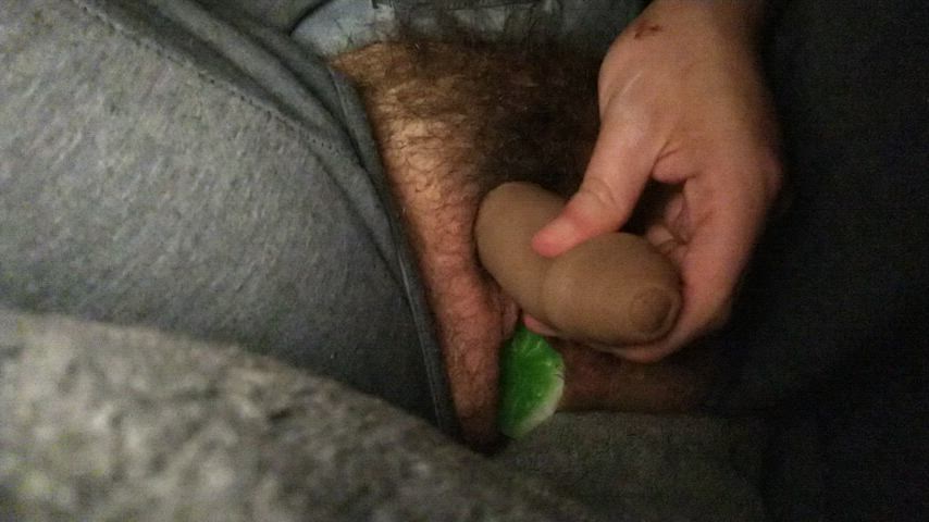 Stroking a prosthetic feels damn good, long version in the comments