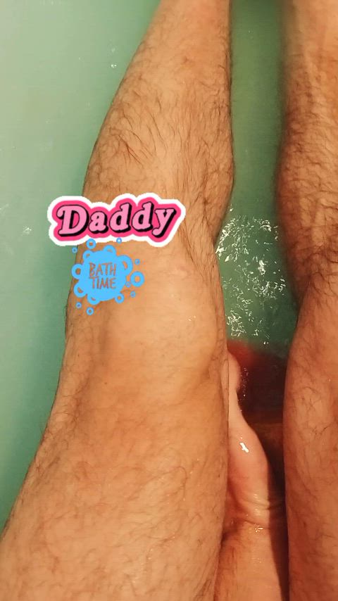 bath bathroom bathtub bear dad daddy clip