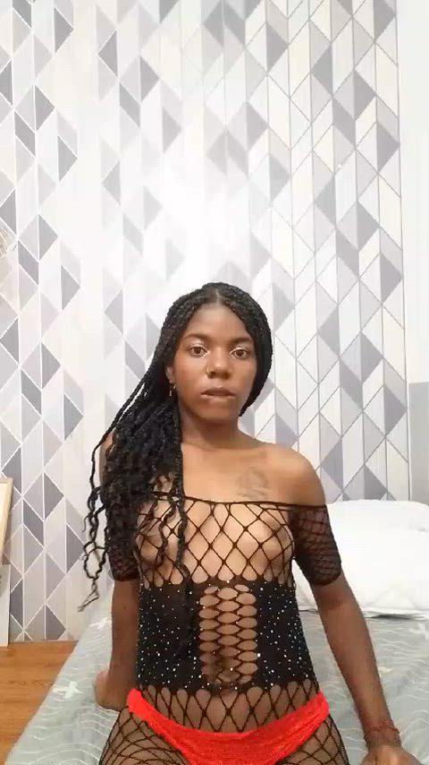 ebony latina lingerie skinny small tits tits clip