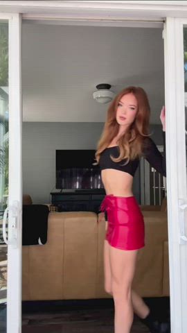 abs legs redhead skirt clip
