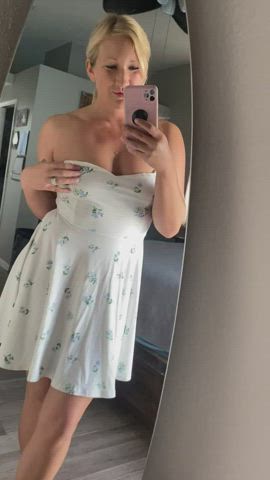 Help me out if this dress and I’ll show you a real naughty wife