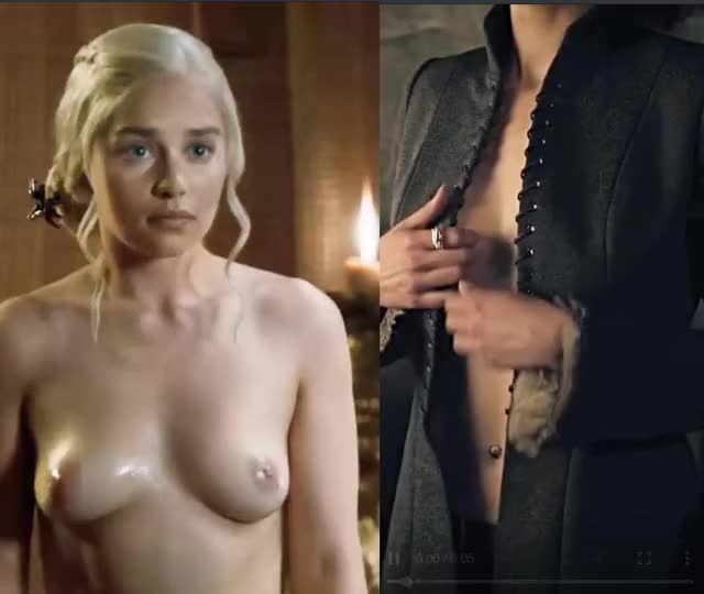 Emilia Clarke and Nathalie Emmanuel showing their plots - From Game of Thrones