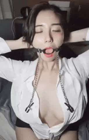 asian bdsm big tits downblouse fetish lipstick clip