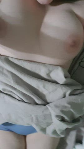 If you found me in my room making my tits bounce like this, how would you restrain