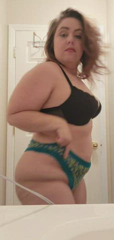 bbw big ass booty chubby panties smile curvy clip