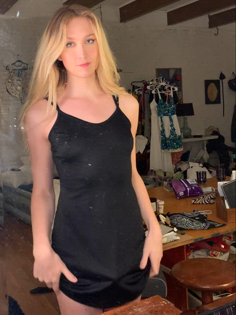 your blonde fuck toy has arrived 😊