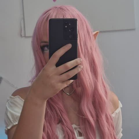 cosplay elf pink clip