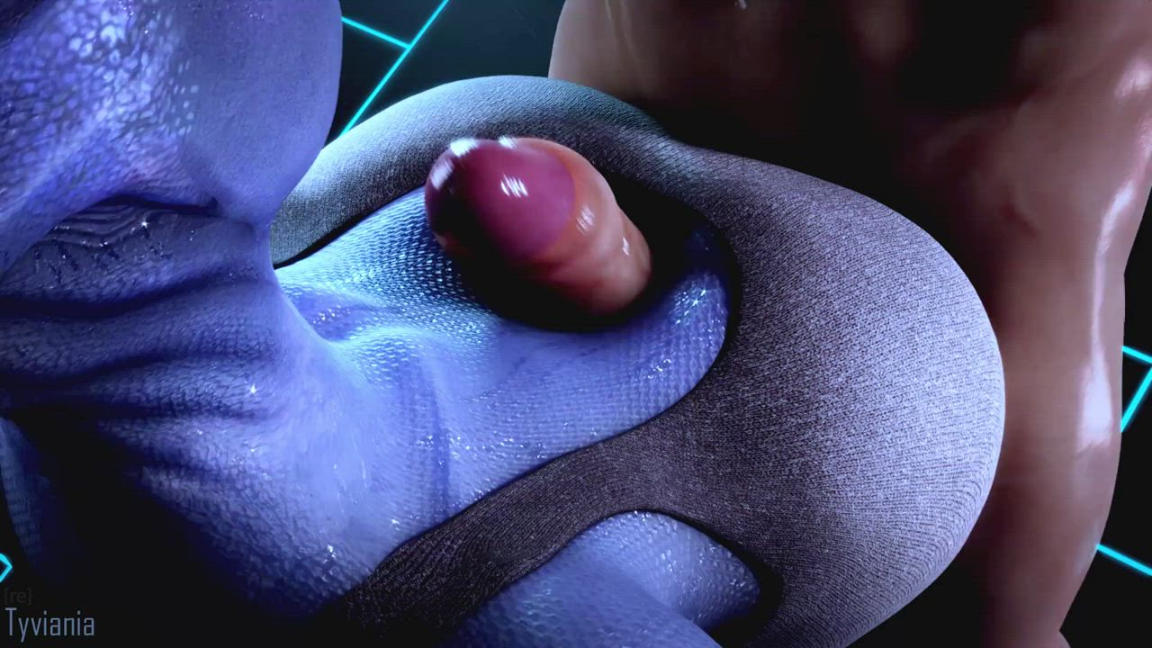 Alien Animation Busty Clothed Foreskin Titty Fuck clip