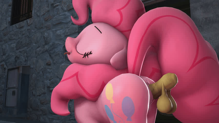 ahegao animation cartoon doggystyle loop outdoor pink sfm smile clip