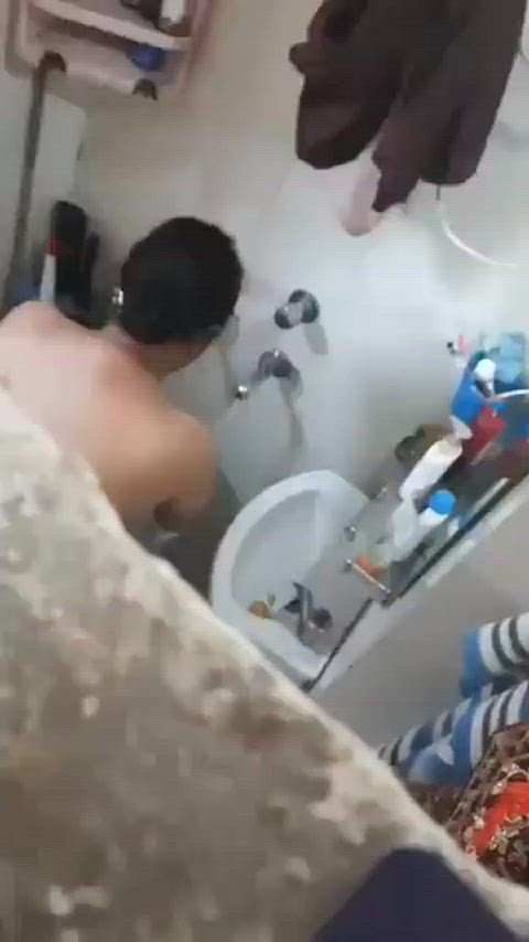 bbw bath bathroom candid naked clip