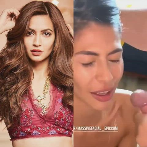 bollywood celebrity cum cumshot face fuck facial clip