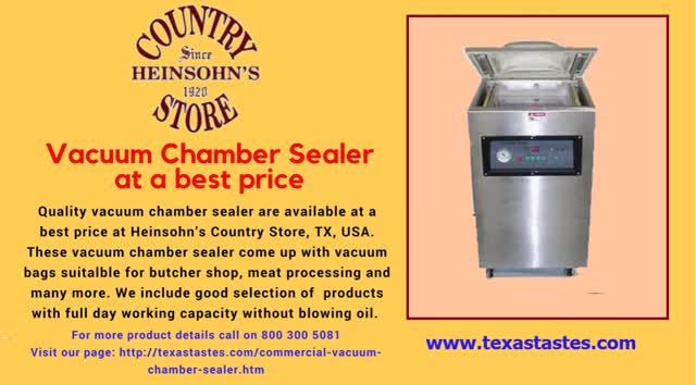 Best Vacuum Chamber Sealer at Heinsohn's Country Store