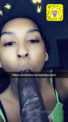 Blowjob Dildo Ebony Trans clip