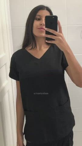 Nurse Petite Selfie Tits Porn GIF by alissayara