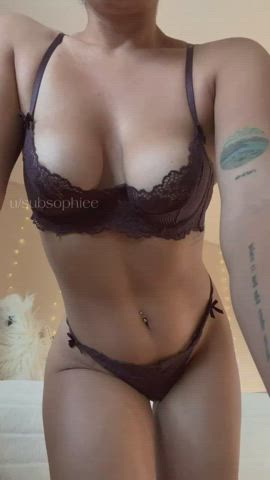 boobs ebony lingerie clip