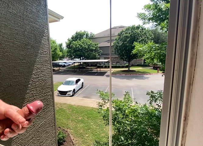 Huge, risky, sticky, slow-mo cum out my apartment window! 🙈 