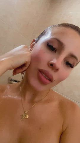 latina naked shower clip