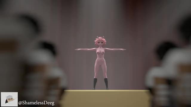 Mina showing off to a crowd, (ShamelessDeeg), [MyHeroAcademia]