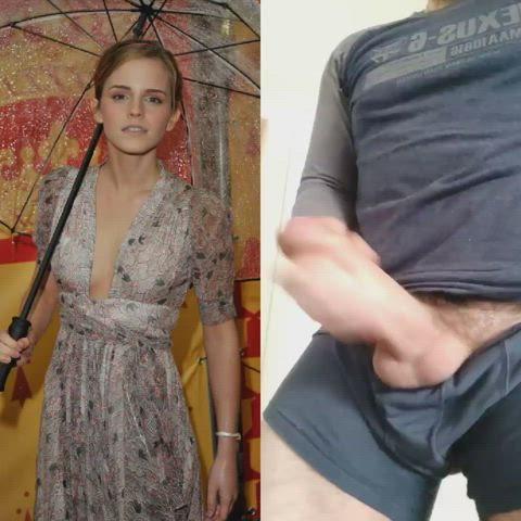 Emma needs protection from all the cum showers
