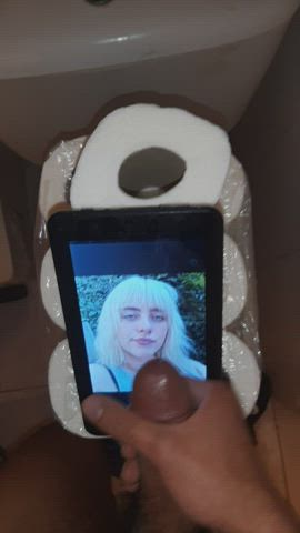 cumtribute in the face to the slut of billie eilish