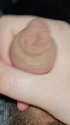 Love how long overhang = always gets to feel the foreskin covering me while jerking