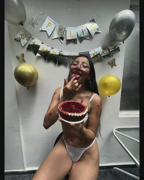 ass birthday brunette cute latina petite small tits teen clip