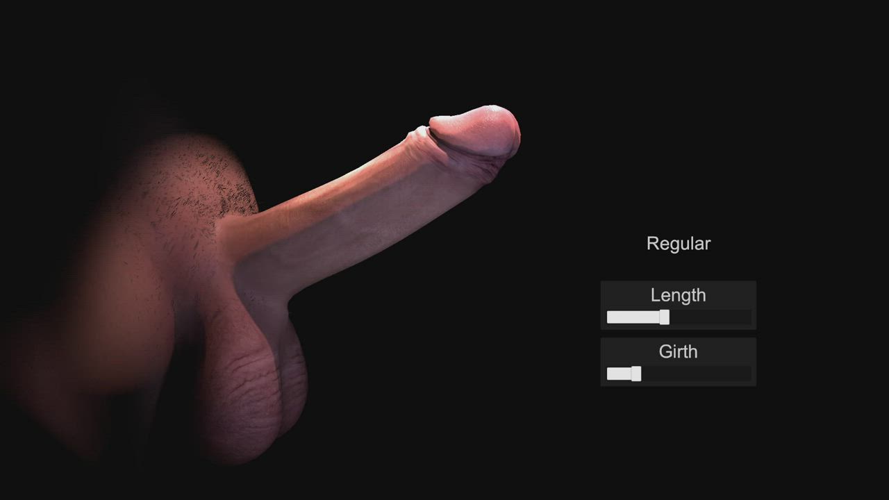 3D Animation Big Dick Cartoon Penis Uncut clip