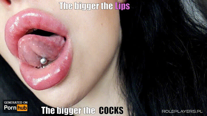 bbc caption fake lips sissy clip
