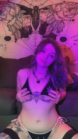 would you want a cock needy petite goth gf?