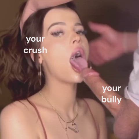 blowjob bully caption clip