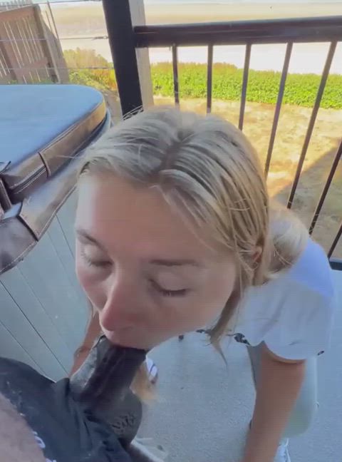bbc blowjob crossdressing deepthroat femboy clip
