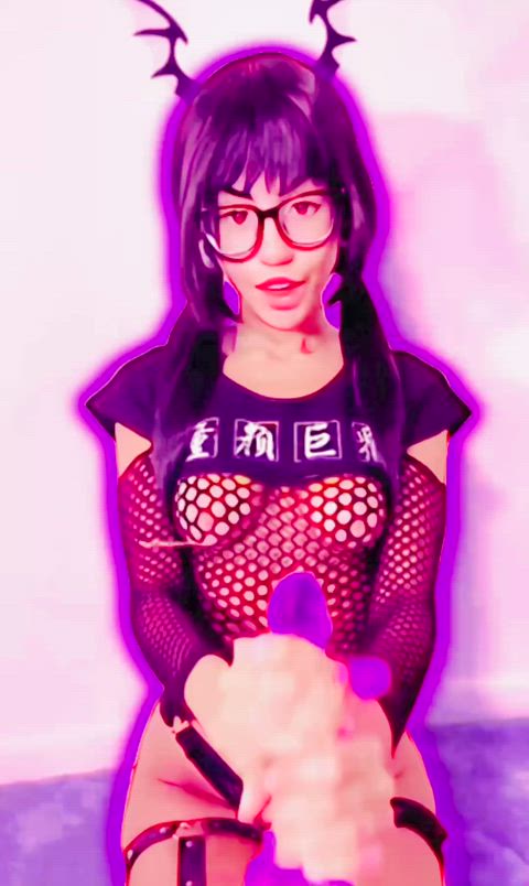 animation cum dildo goonette gooning handjob jerk off petite clip