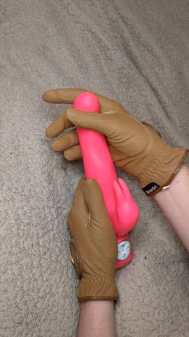 dildo handjob leather clip