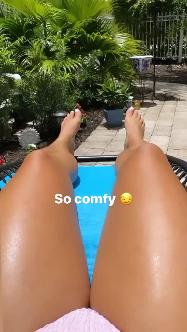Mandy Rose chilling in a bikini