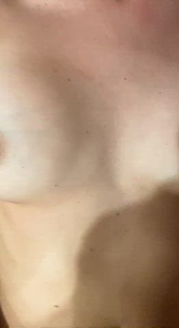 Natural tits bouncing as I am getting fucked by some big cock of family friend