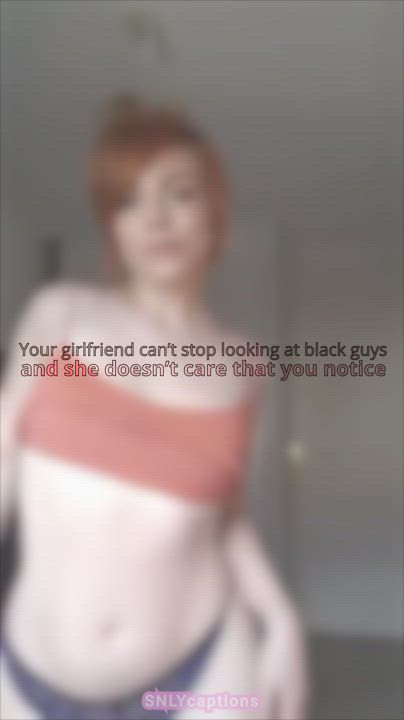 Caption Cheating Cuckold Dancing Girlfriend Hotwife Interracial Sharing clip